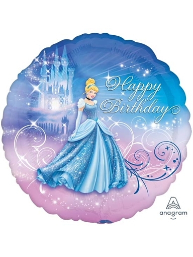 18 Cinderella Birthday Disney 5ct Minimum A24815 Mf56604 Balloon Supply 1659